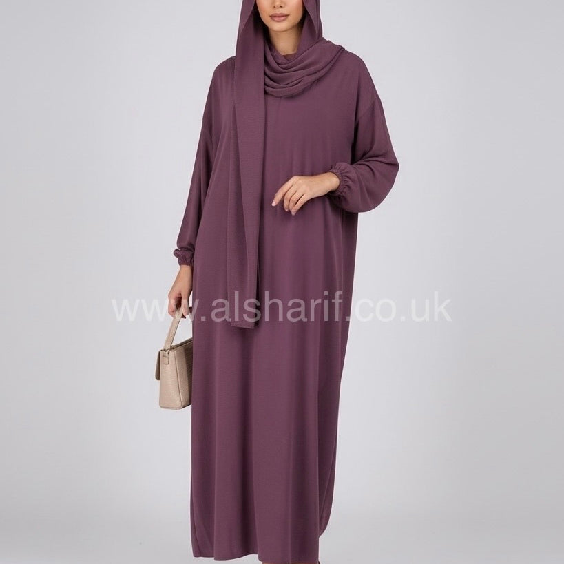 Abaya With Attached Hijab