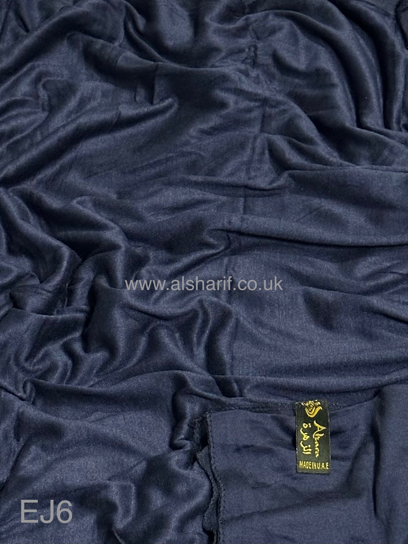 Emirati Jersey Hijab Navy Blue