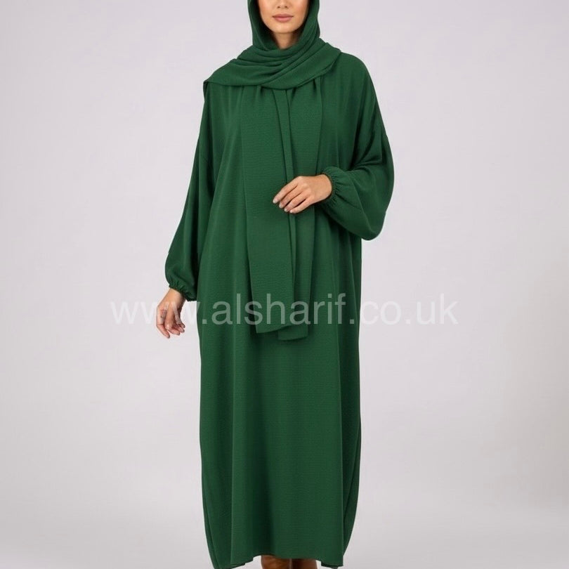 Abaya With Attached Hijab