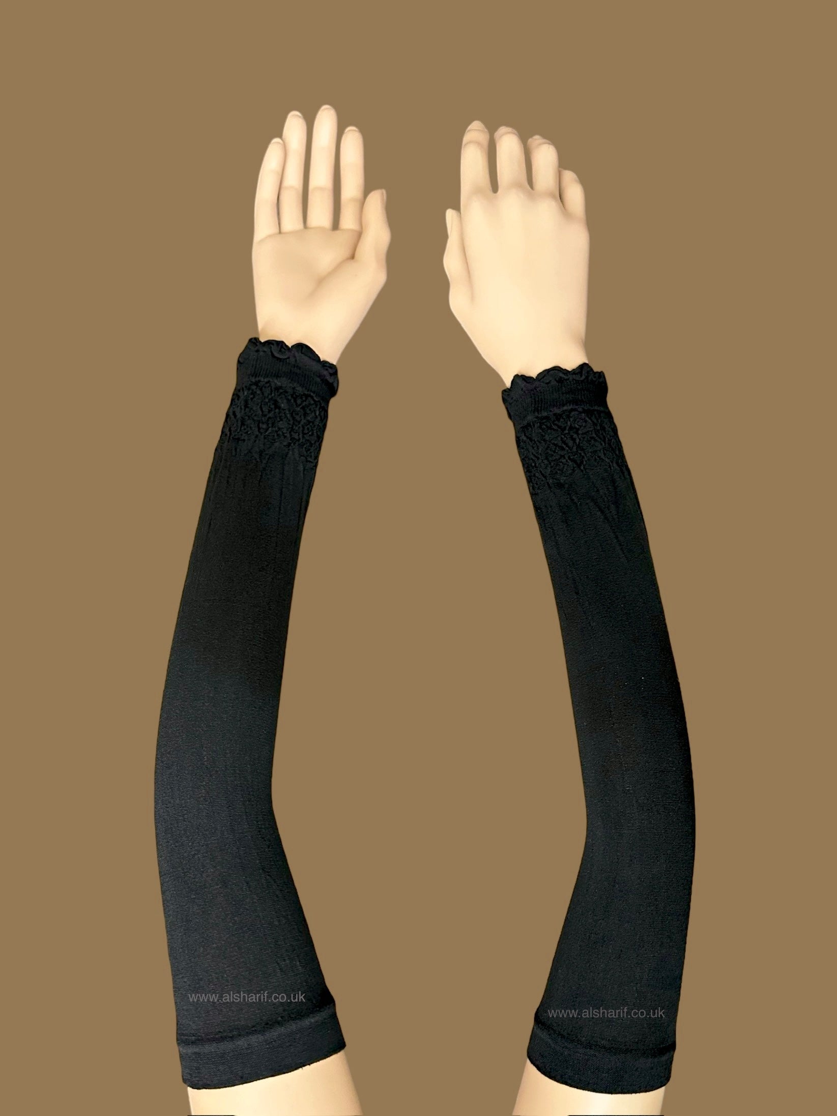 Black Ladies Long Hand Sleeves