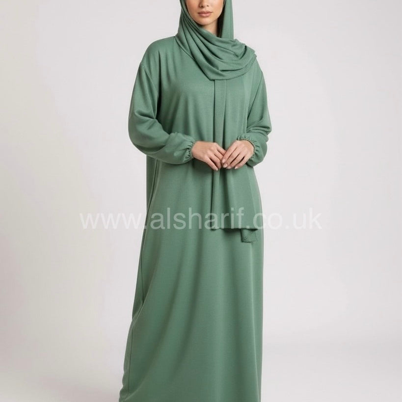 Abaya With Attached Hijab