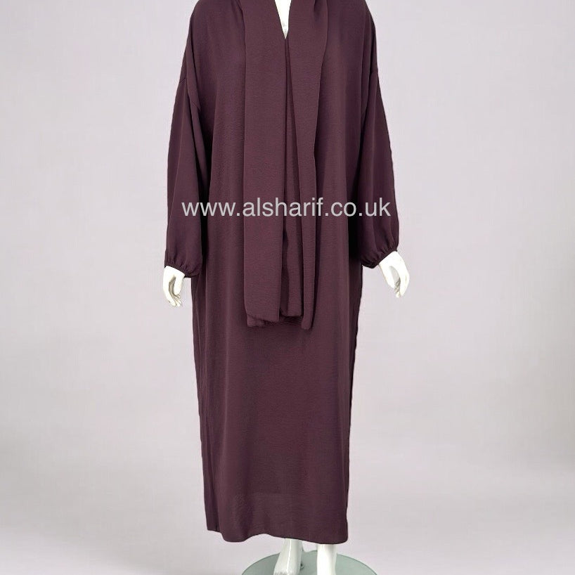 Abaya With Attached Hijab