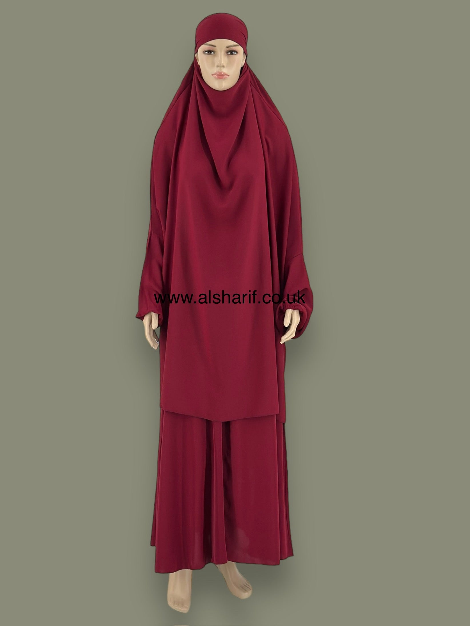 2 Piece Jilbab Set Skirt + Khimar -AB106