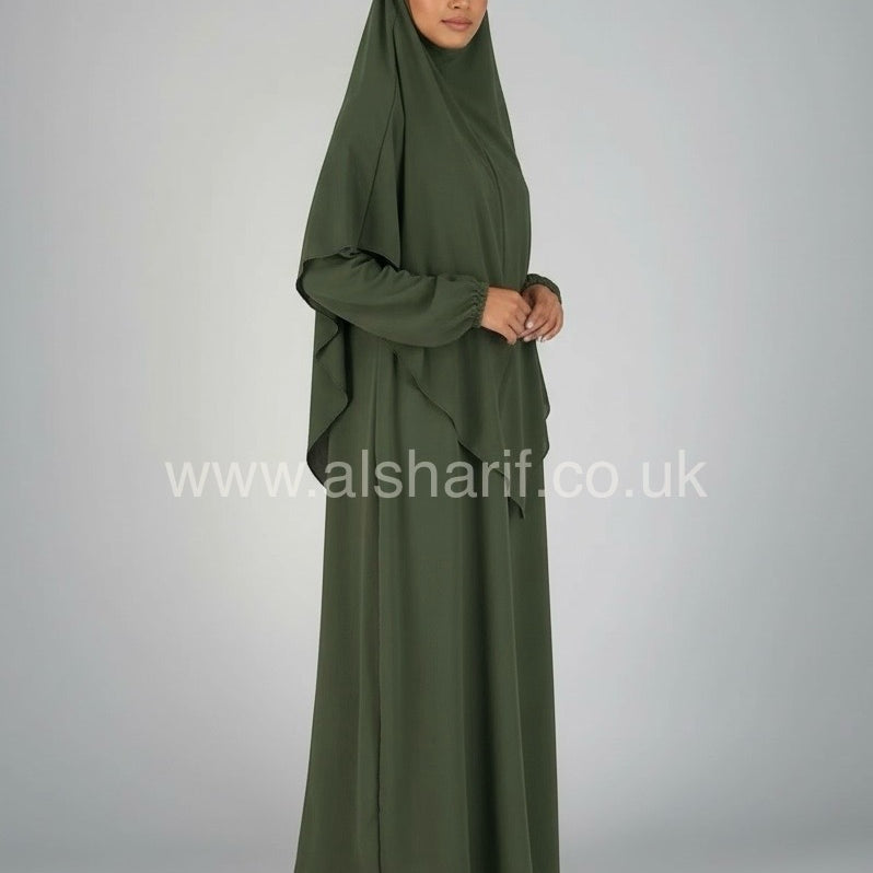 2 Piece Jilbab Abaya + Khimar