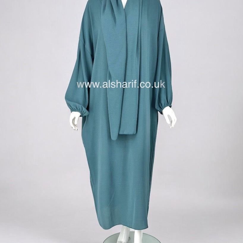 Abaya With Attached Hijab