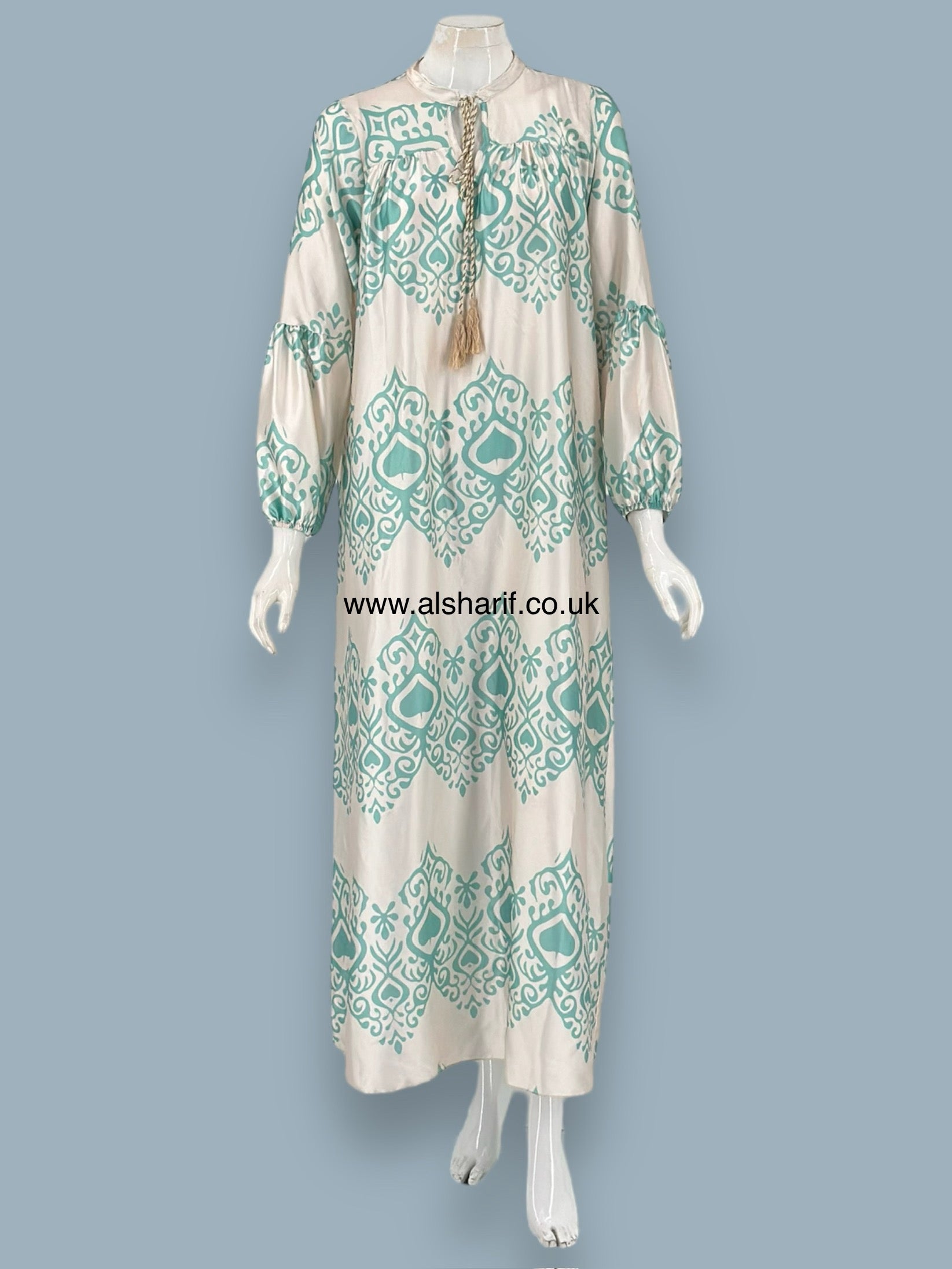 Silk Print Dress -D145