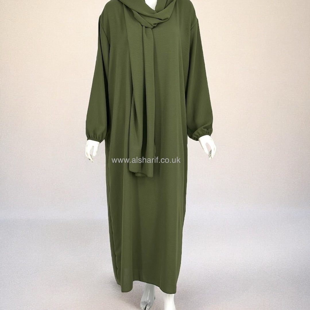 Abaya With Attached Hijab