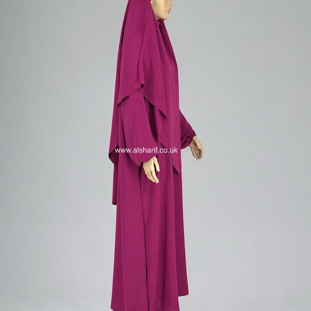 2 Piece Jilbab Abaya + Khimar