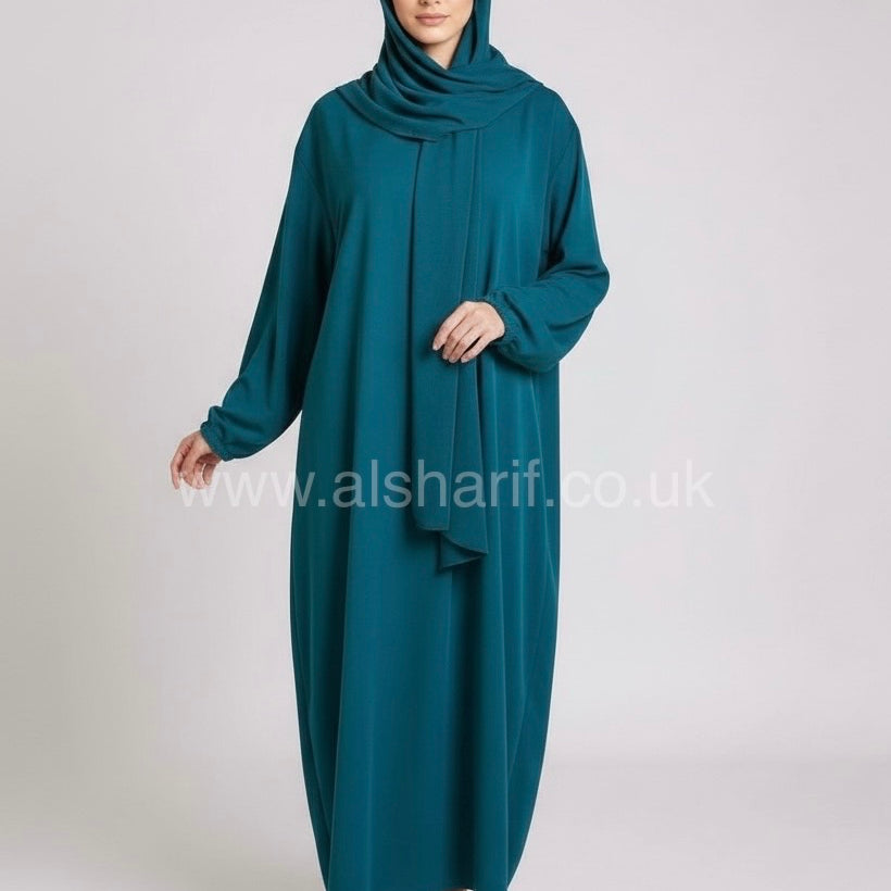 Abaya With Attached Hijab