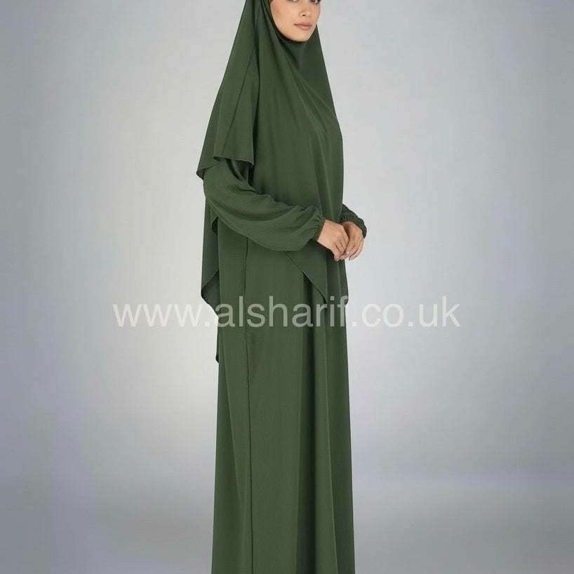 2 Piece Jilbab Abaya + Khimar
