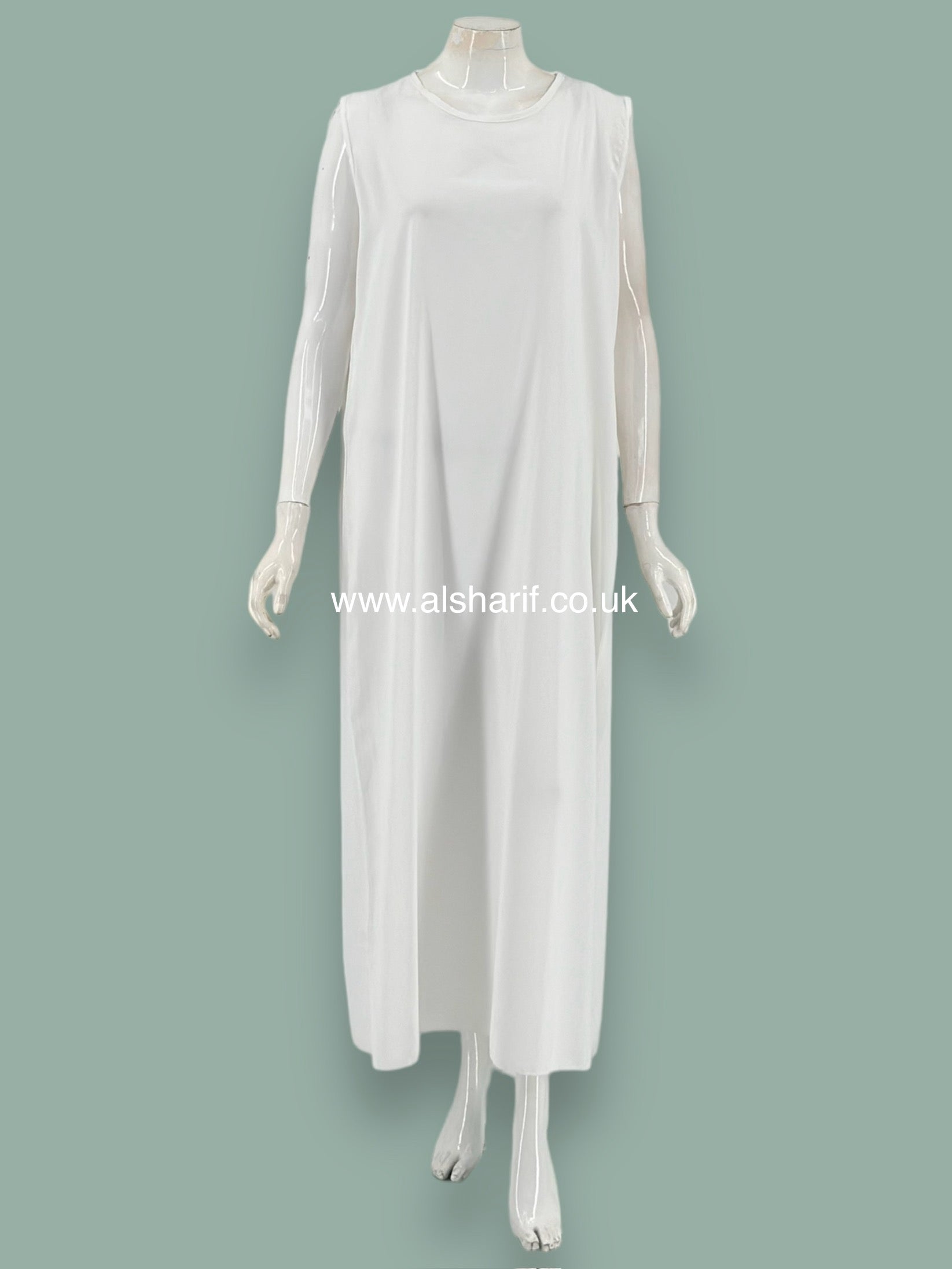 Elegant Satin Abaya Dress 2 Piece Set - AB124