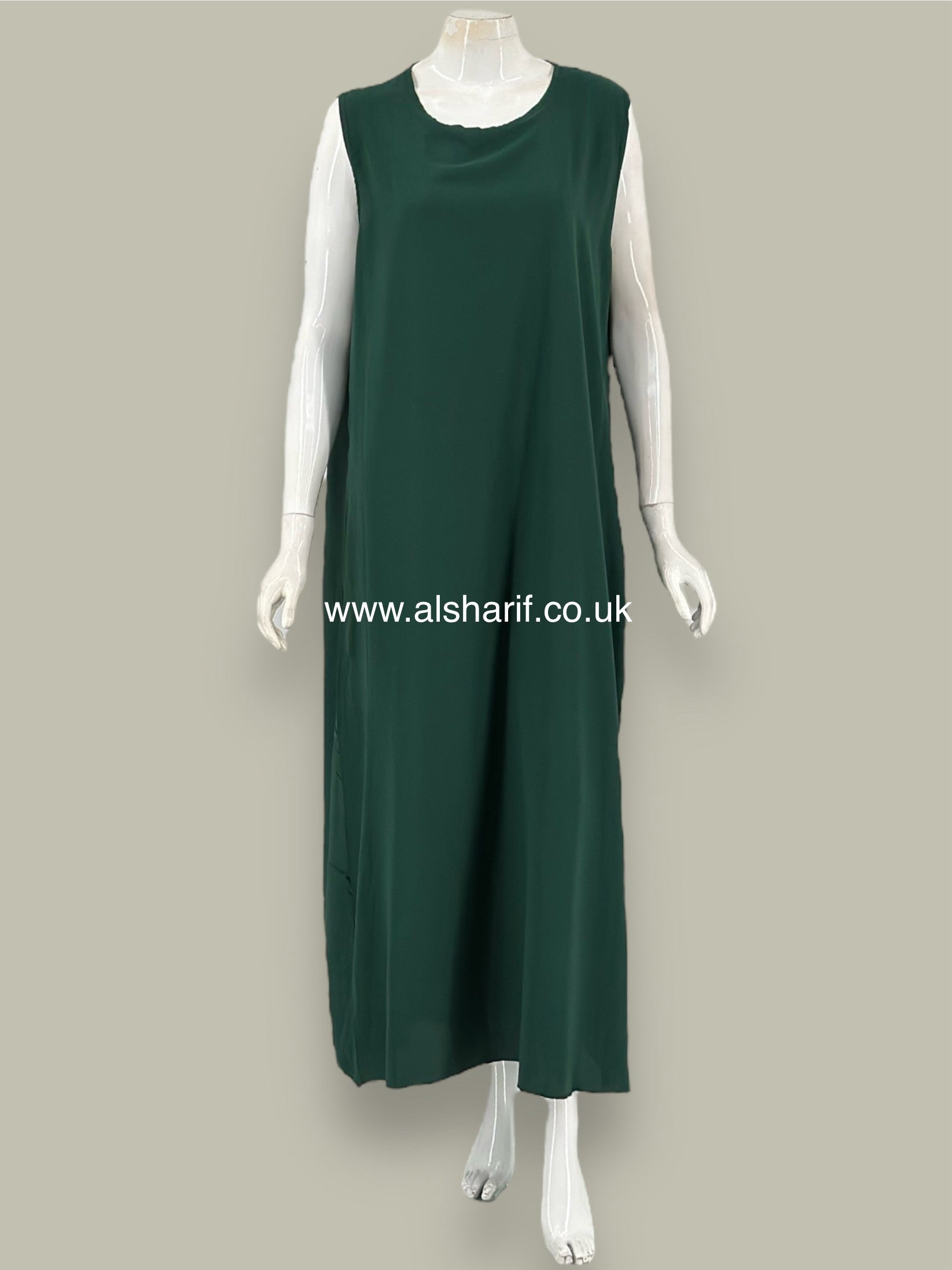 Elegant Satin Abaya Dress 2 Piece Set - AB124