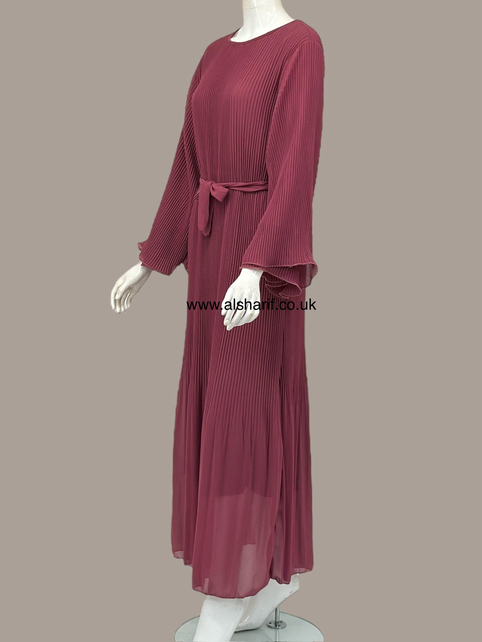 Pleated Chiffon Dress - D78