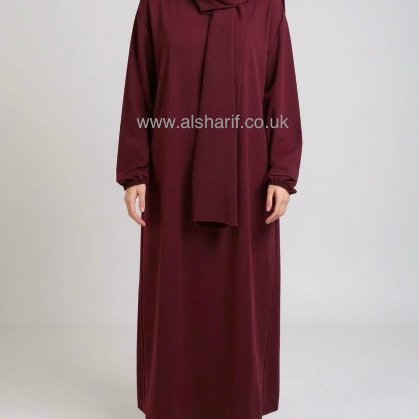 Abaya With Attached Hijab