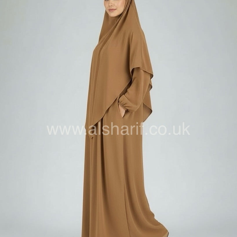 2 Piece Jilbab Abaya + Khimar