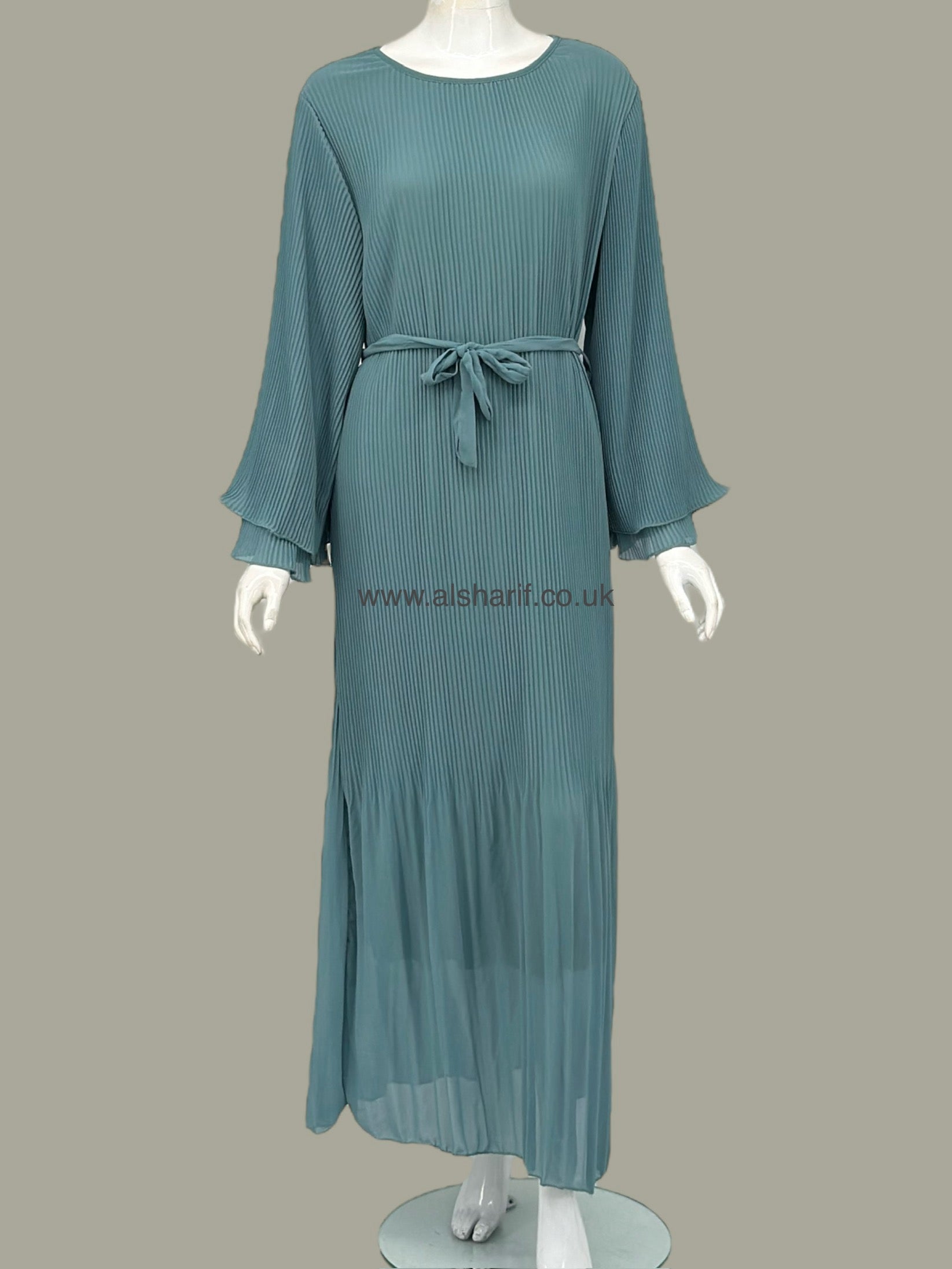 Pleated Chiffon Dress - D78