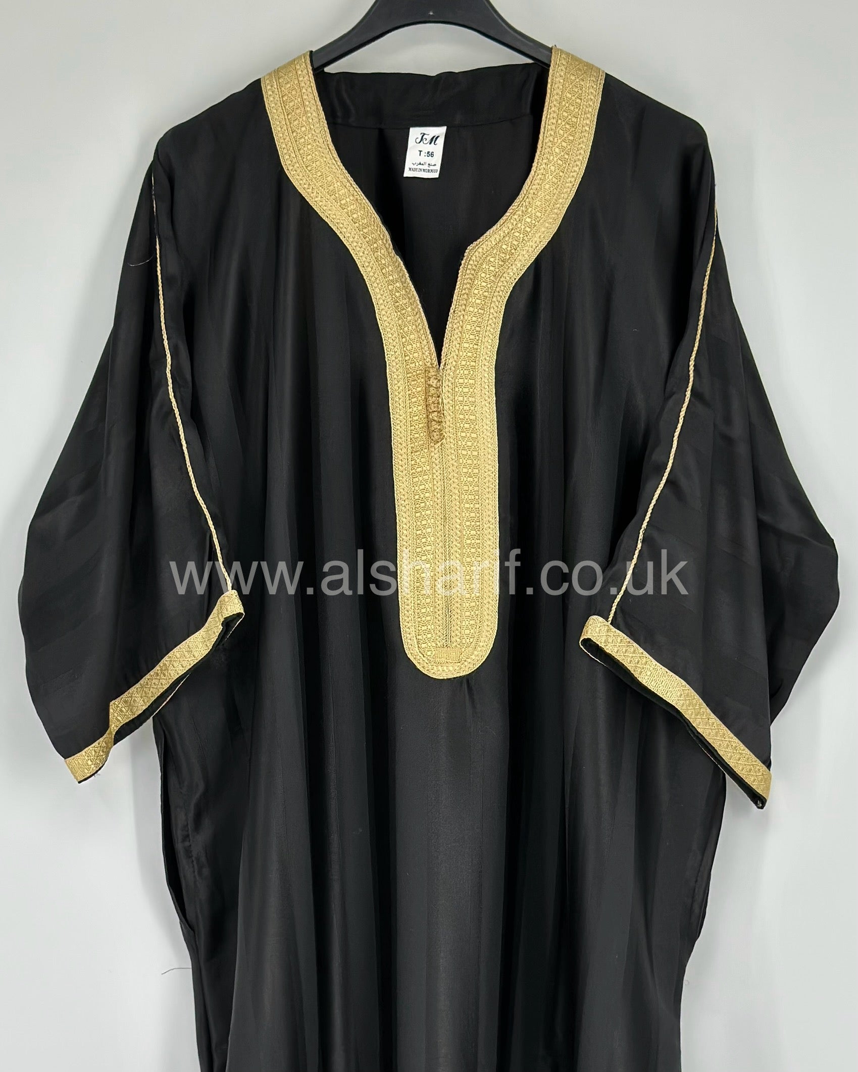Black Moroccan Thobe Jubba Gandoura