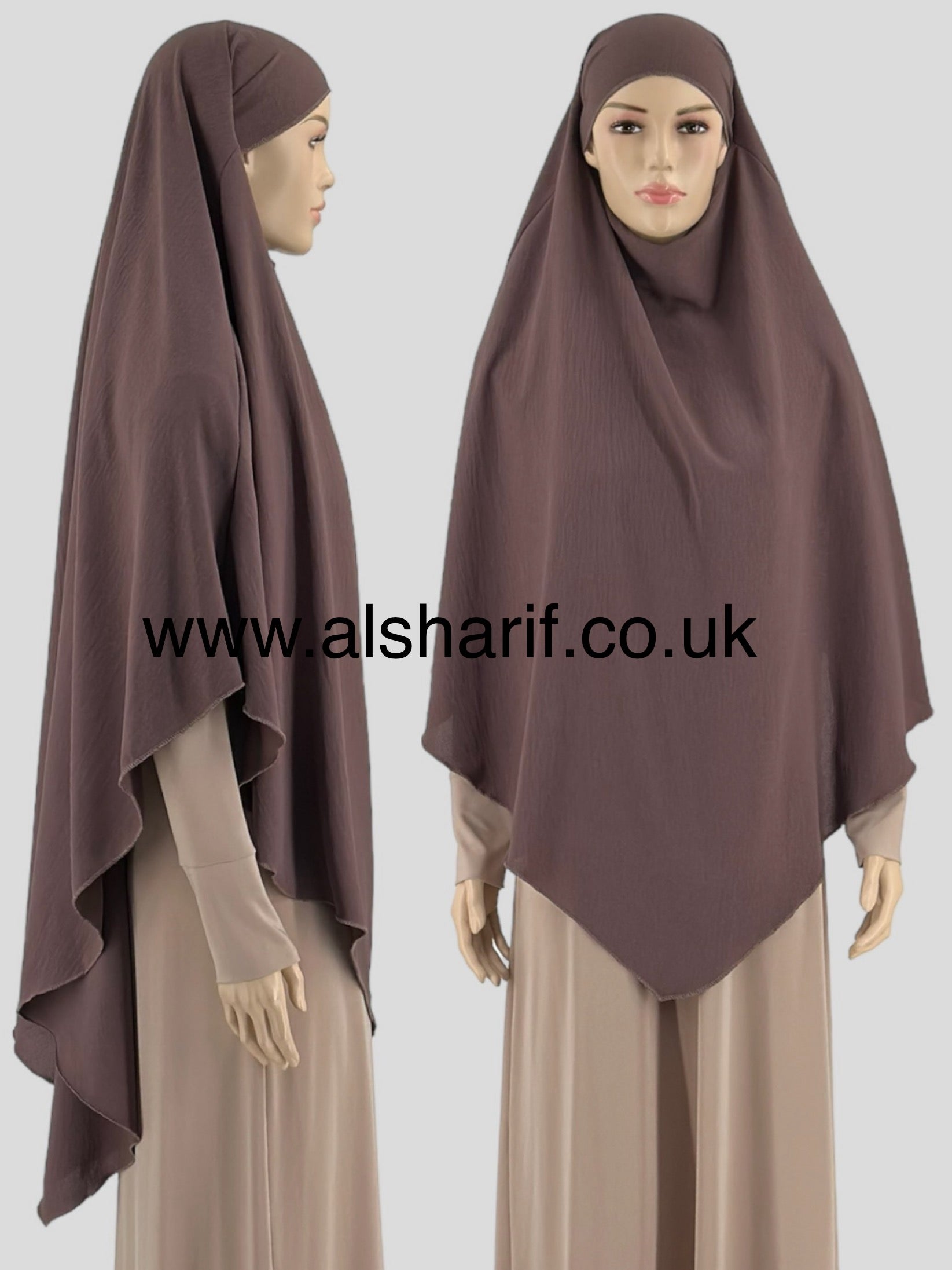 Soft Crepe Khimar Hijab - KPL6
