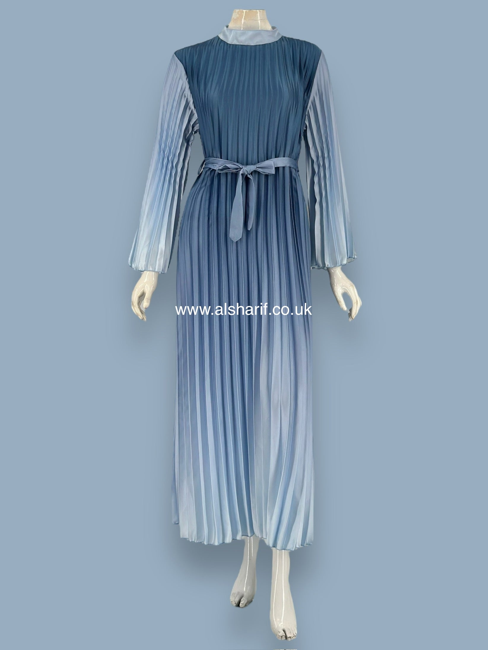 Pleated Satin Dress - D160