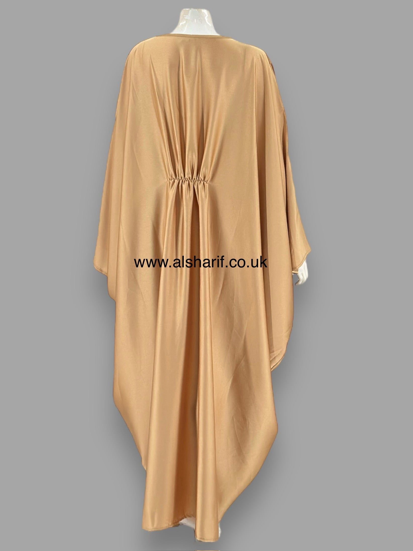 Wide Butterfly Silk Kaftan Dress - KD133