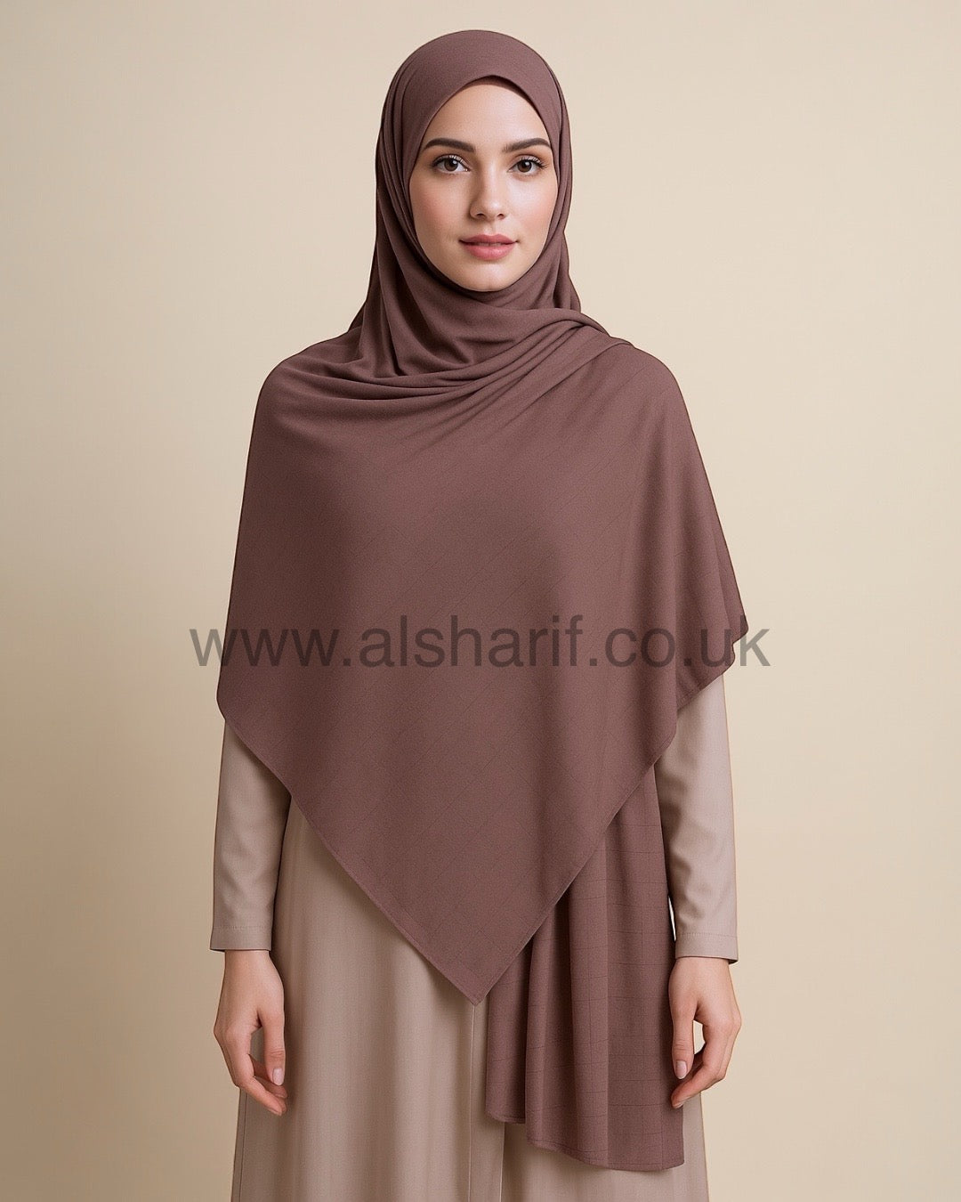 Maxi Emirati Jersey Hijab (37A) Brown