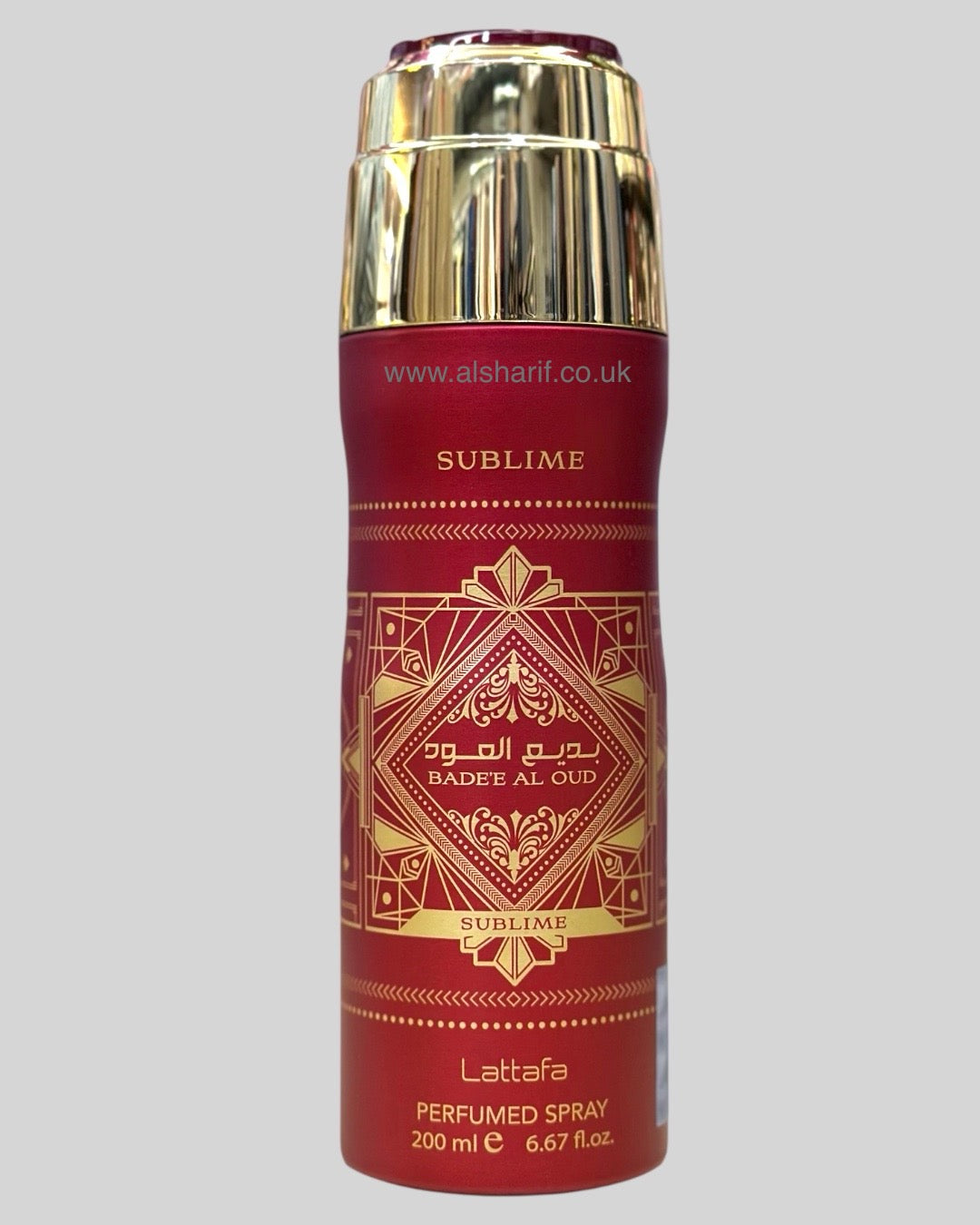 Badee Al Oud Sublime 200ml Perfumed Body Spray Deodorant Lattafa