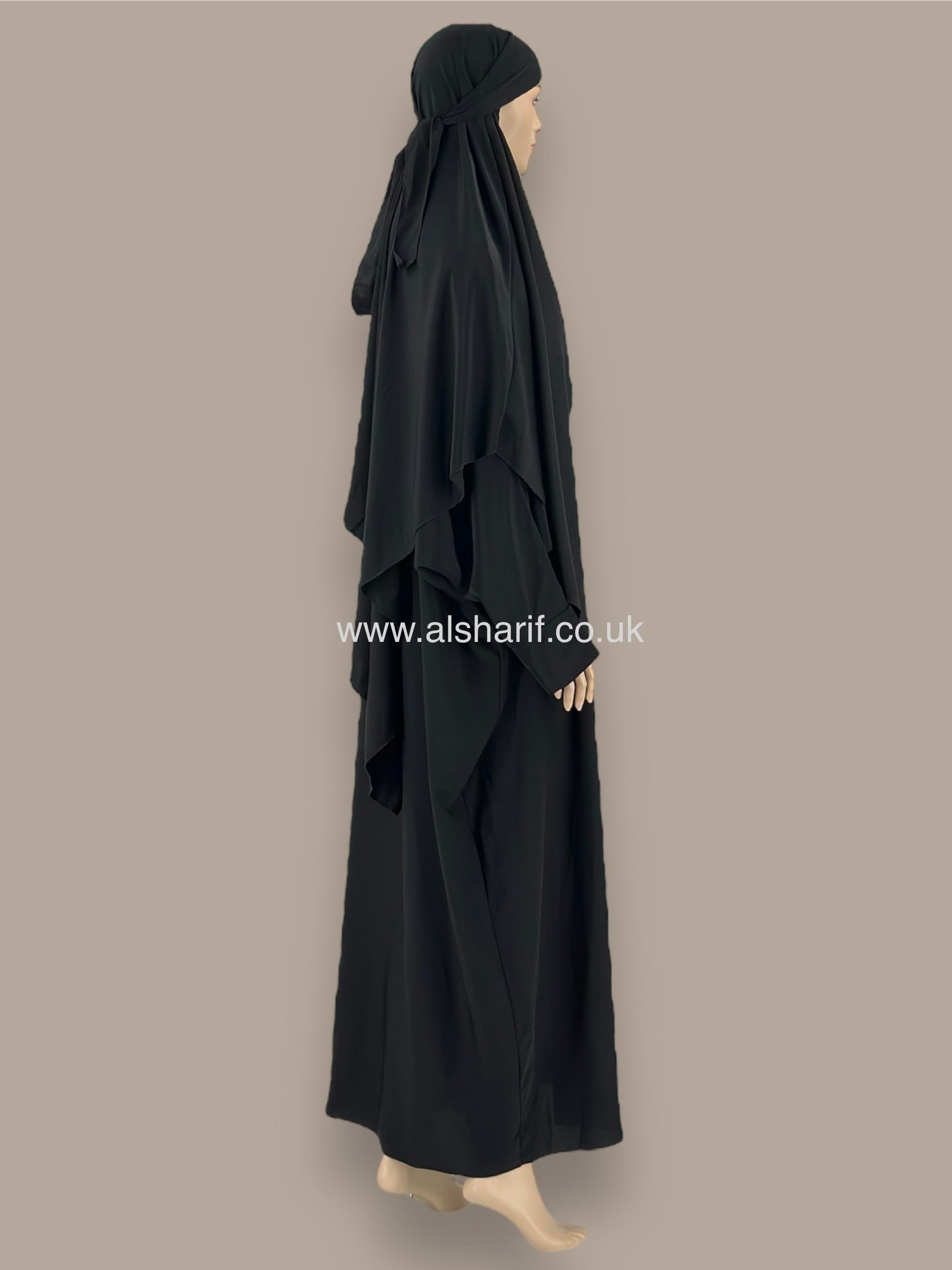 2 Piece Silk Abaya Jilbab - AB136