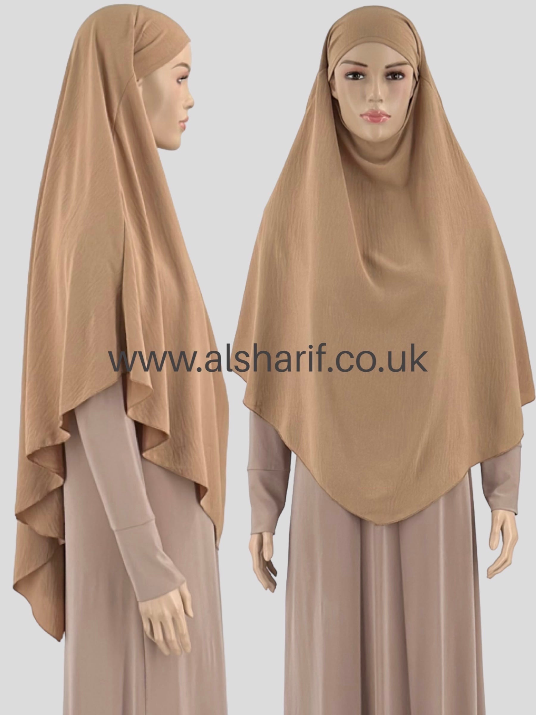 Soft Crepe Khimar Hijab - KPL2