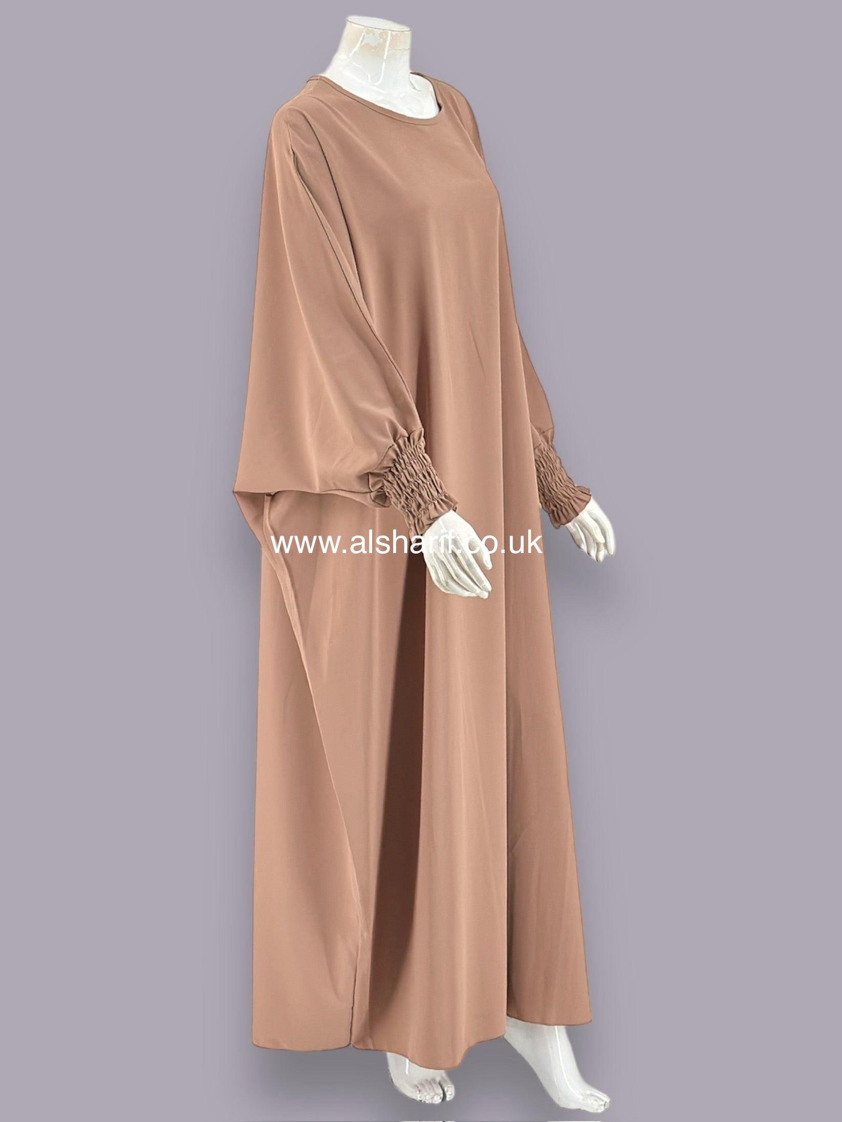 Batwing Silk Abaya with Hijab - AB135