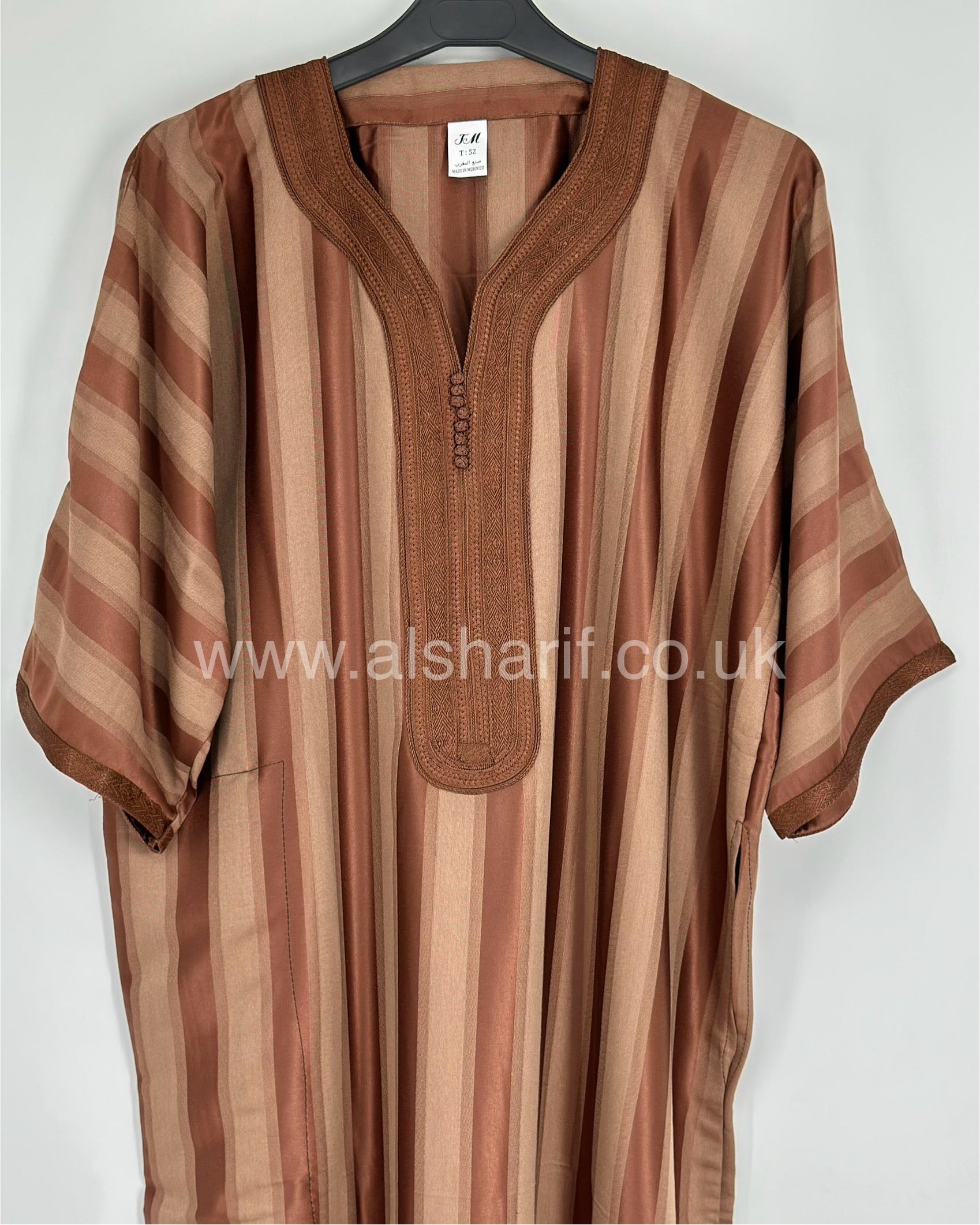 Brown Moroccan Thobe Jubba Gandoura