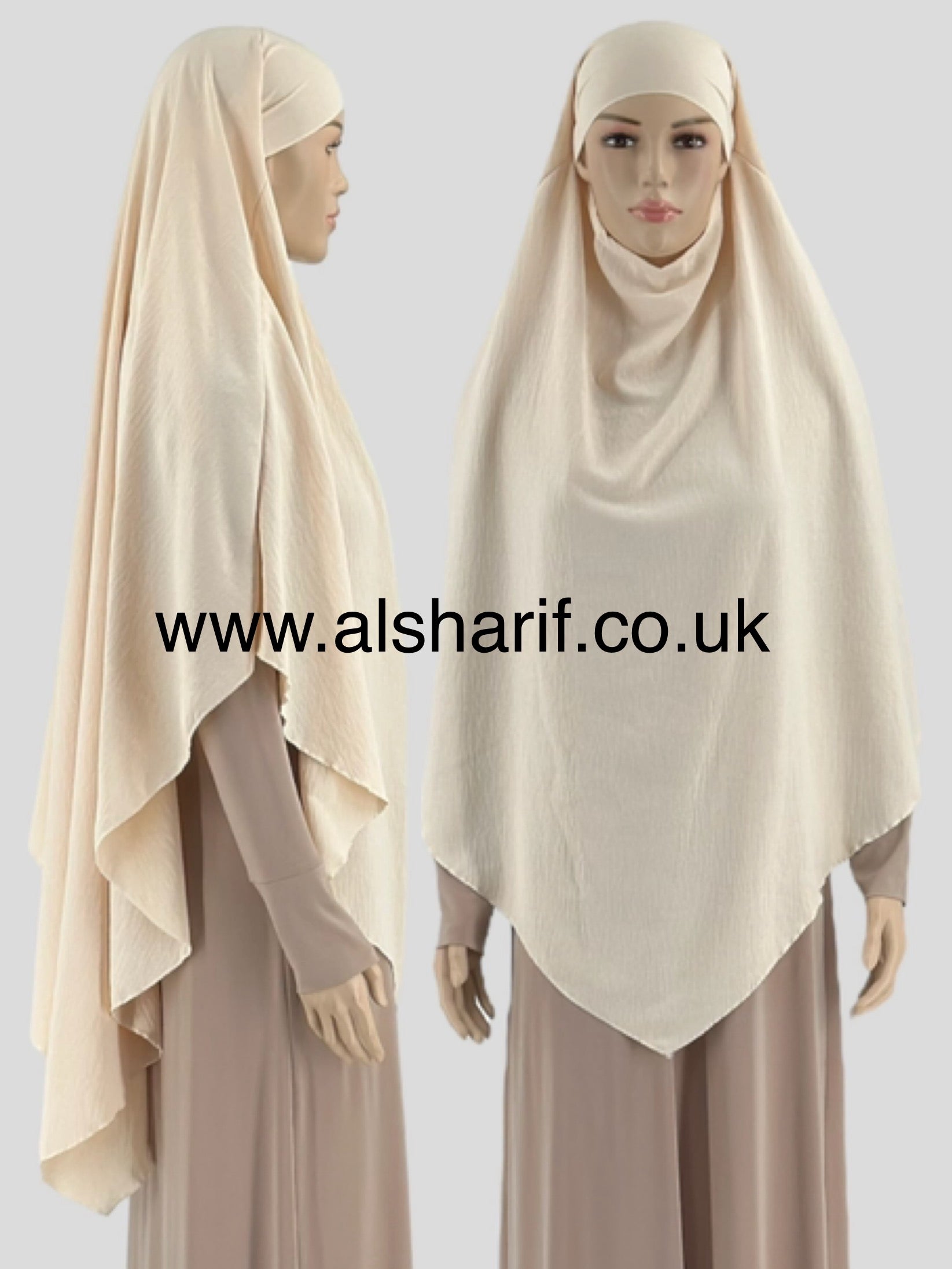 Soft Crepe Khimar Hijab - KPL11