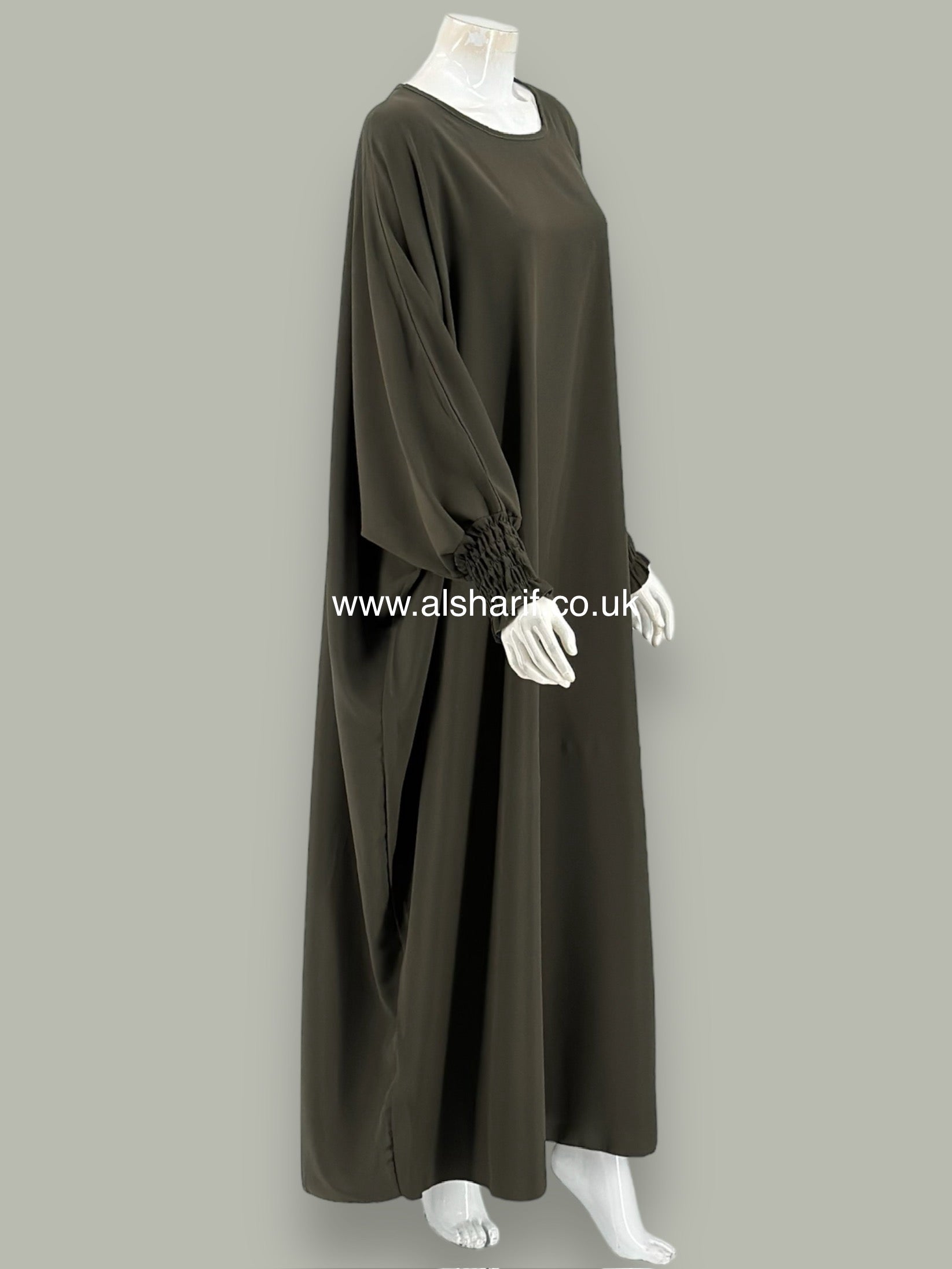 Batwing Silk Abaya with Hijab - AB135