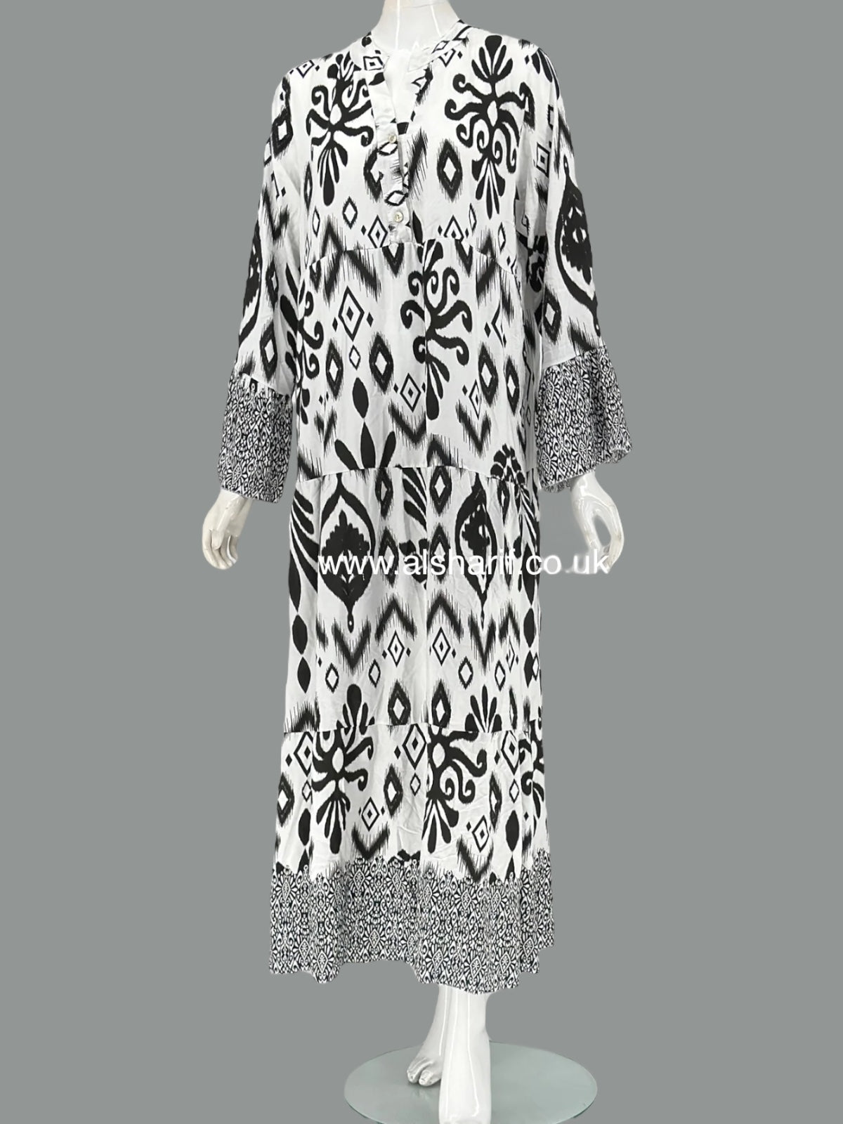 Cotton Tiered Maxi Dress - D50