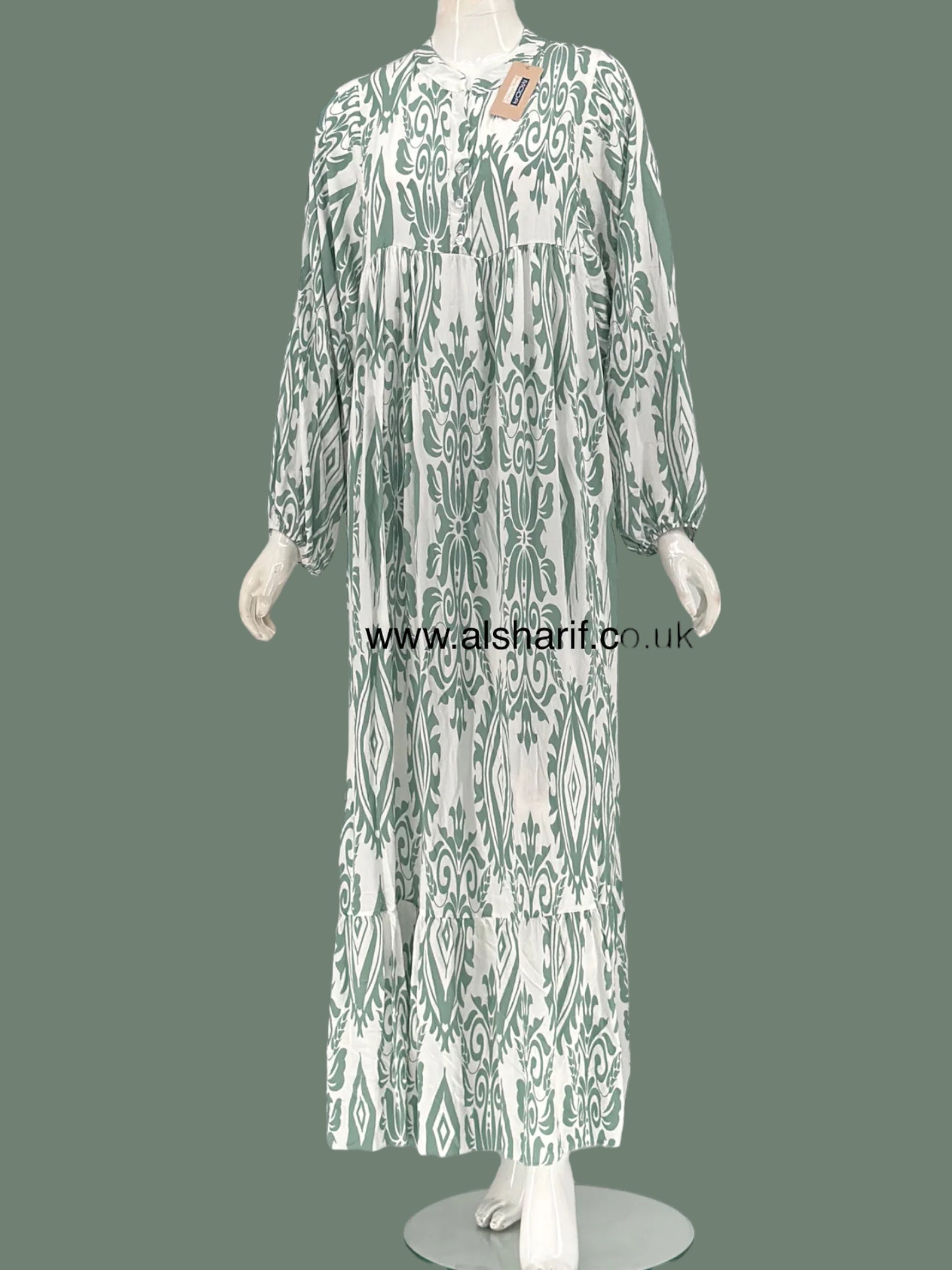 Cotton Tiered Maxi Dress - D53