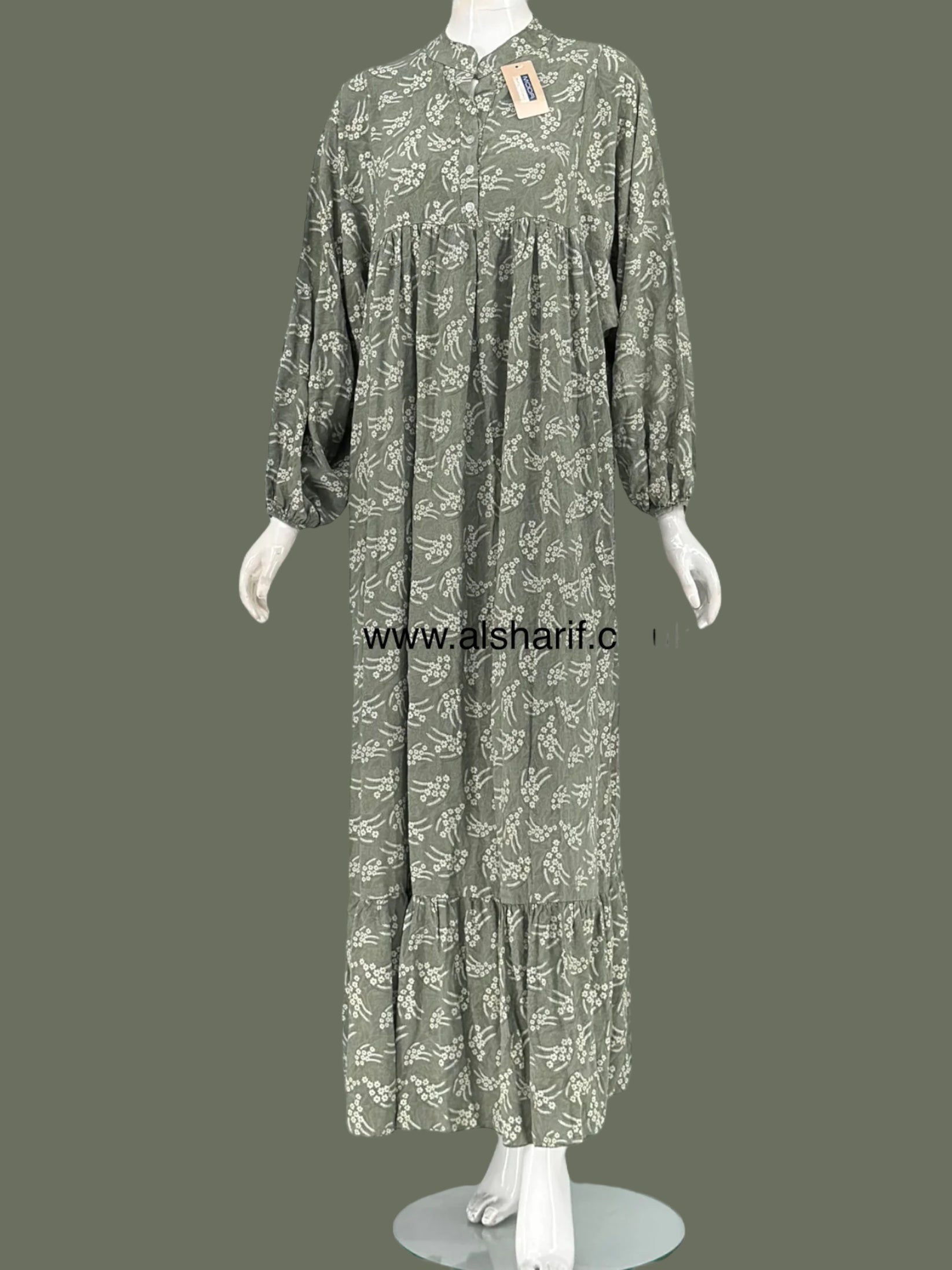 Cotton Tiered Maxi Dress - D54