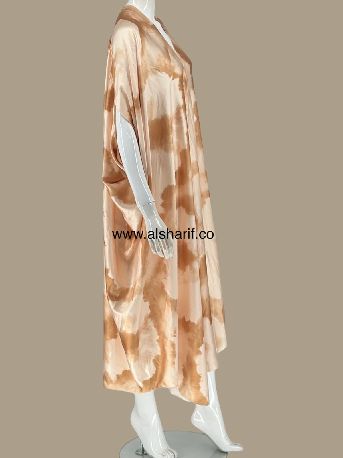 Fully Buttoned Silk Shirt Dress - D521