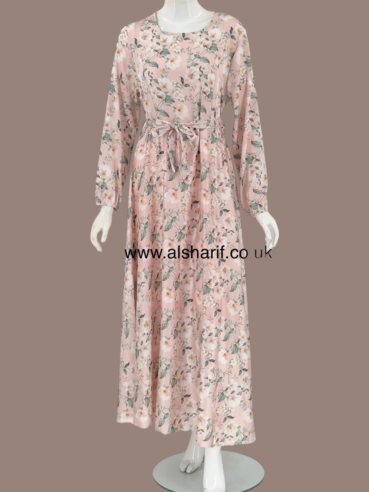 Silk Floral Flare Maxi Dress  - D306