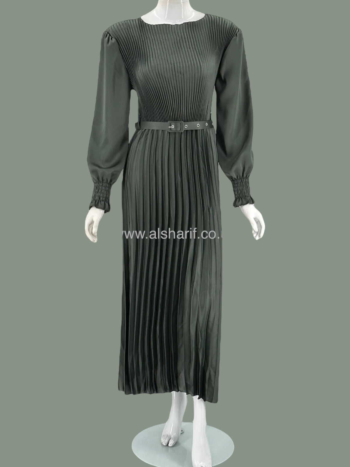 Pleated Silk Dress - D200