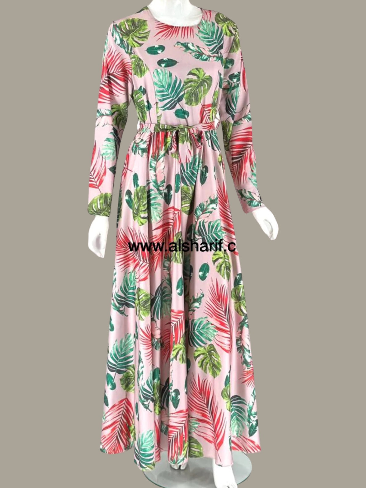 Silk Floral Flare Maxi Dress  - D955
