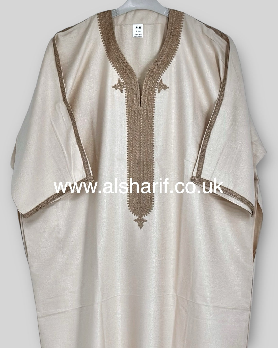Beige Moroccan Thobe Jubba Gandoura M20