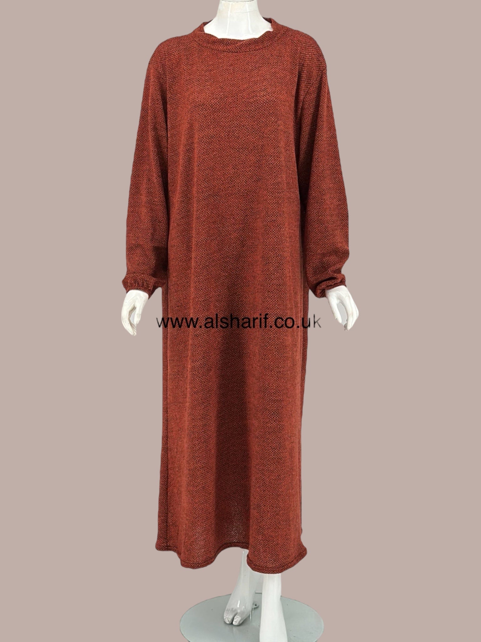 Winter Abaya Dress With Scarf - AD8