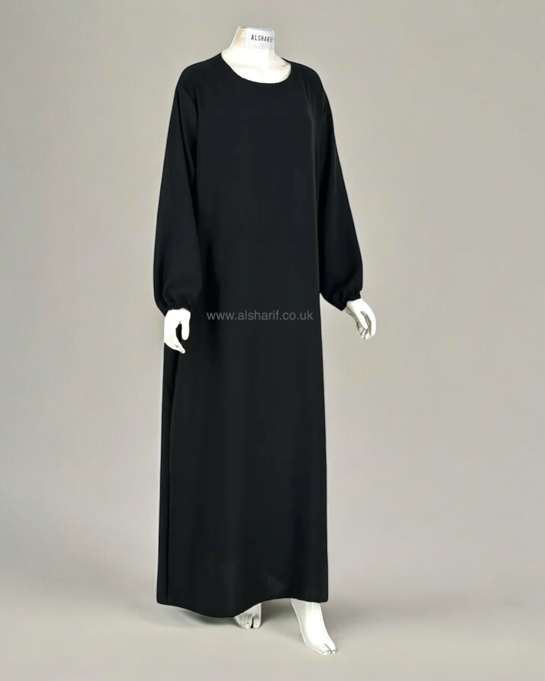 Black Plain Closed Abaya
