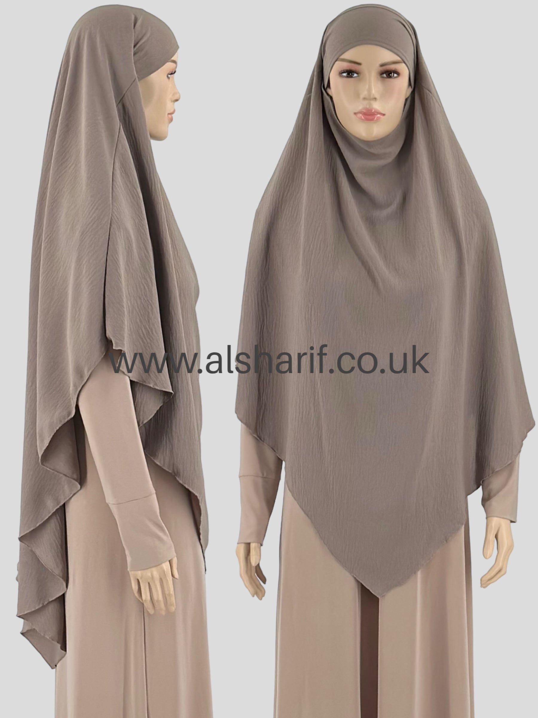 Soft Crepe Khimar Hijab - KPL5