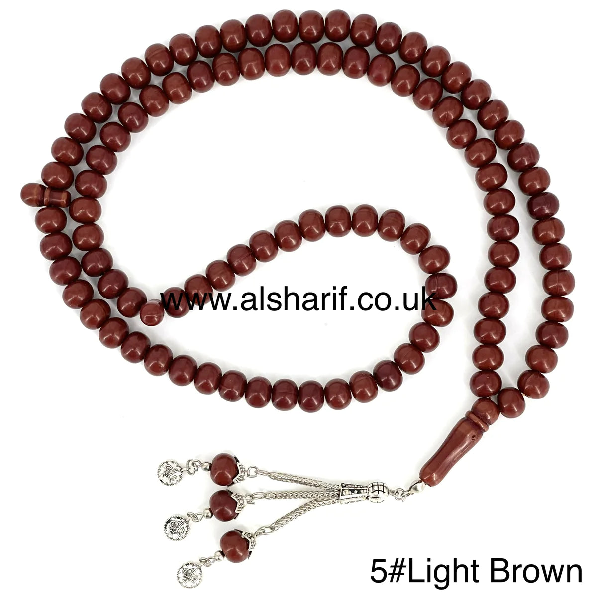 Tasbeeh 99 Beads 5#Light Brown