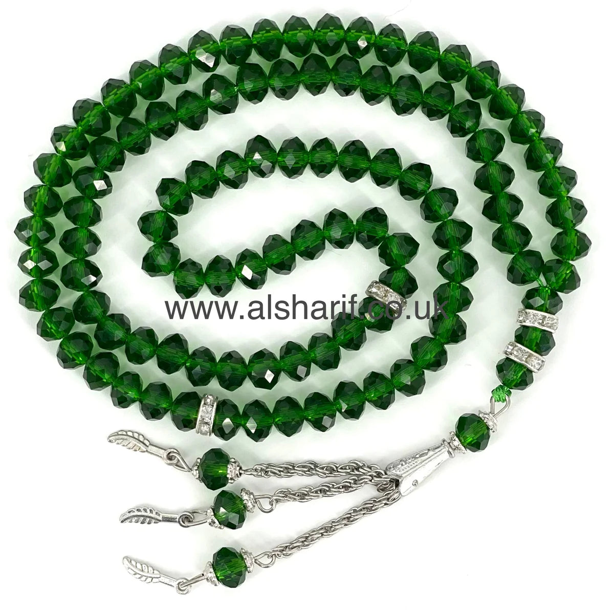 Crystal Tasbeeh 99 Beads 2#Dark Green