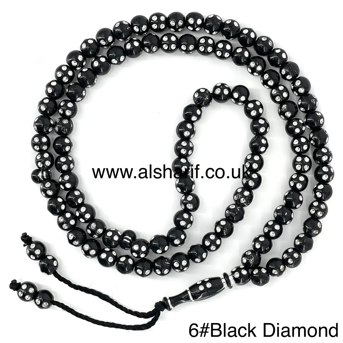Tasbeeh 99 Beads 6#Black Diamond