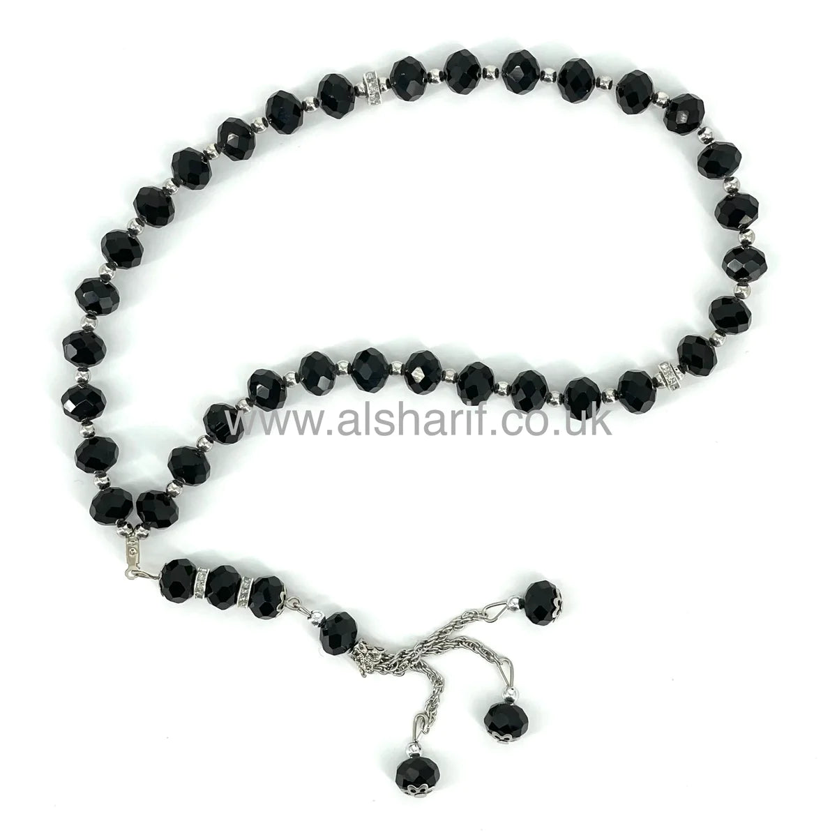 Crystal Tasbeeh 33 Beads 1#Black