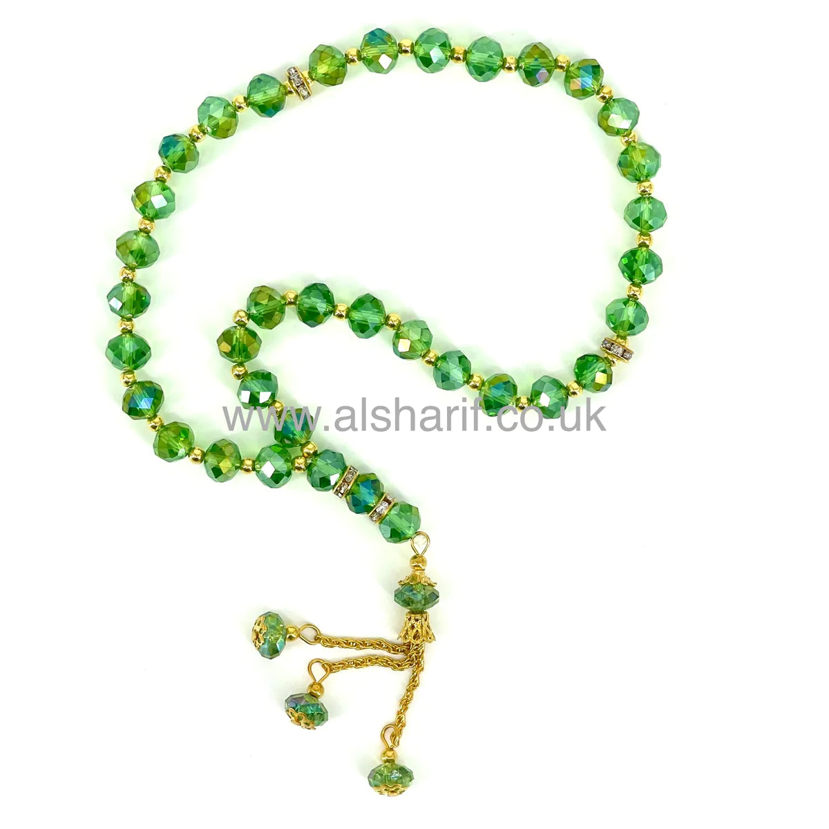 Crystal Tasbeeh 33 Beads 1#Green