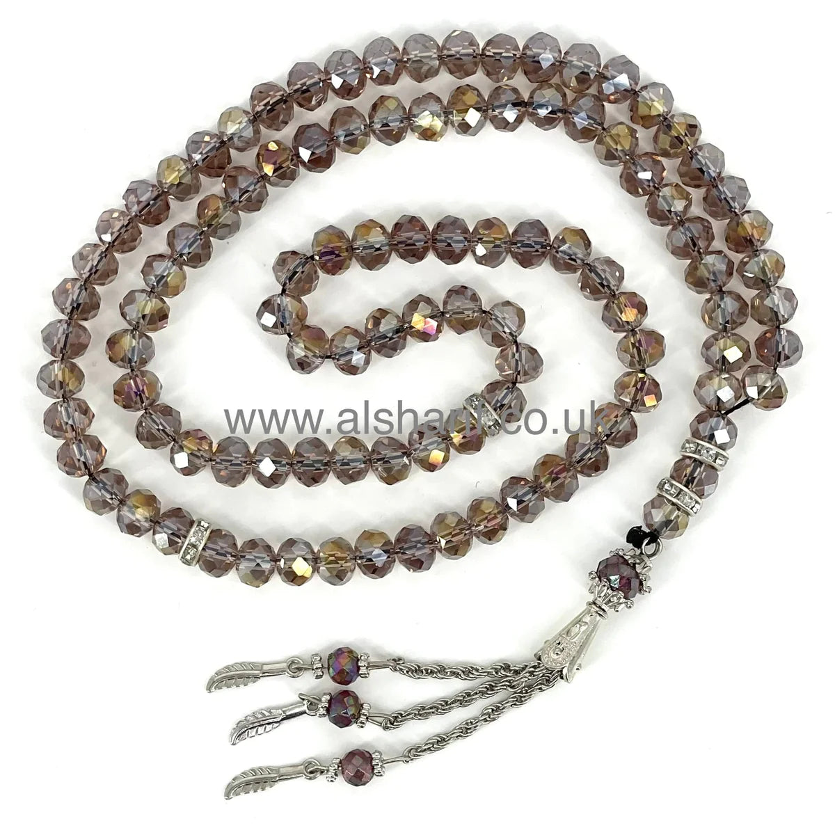 Crystal Tasbeeh 99 Beads 2#Purple