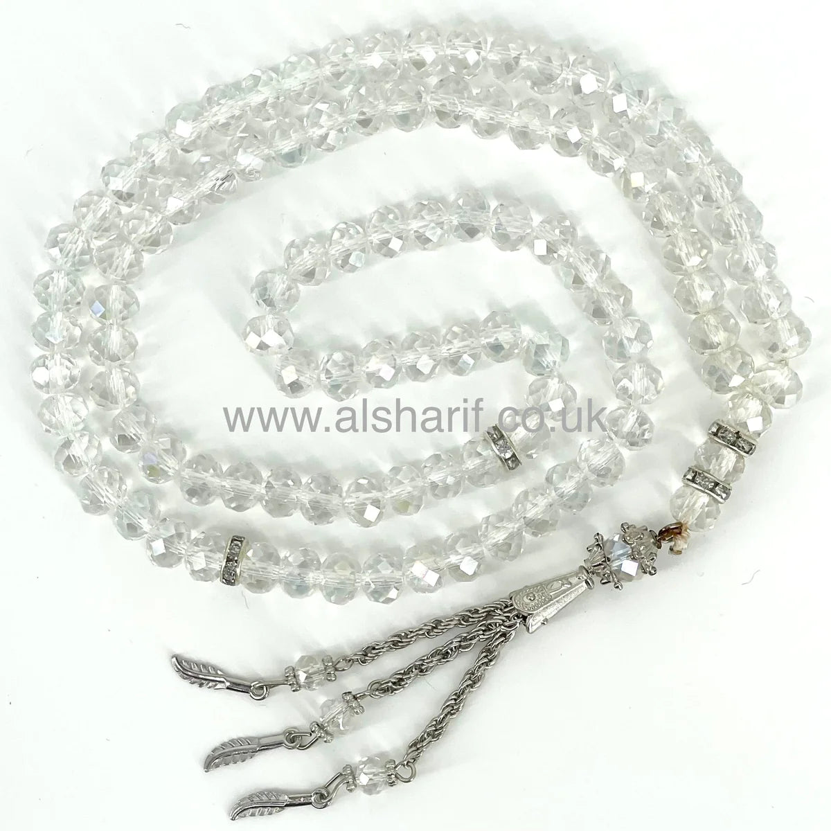 Crystal Tasbeeh 99 Beads 2#Crystal Clear